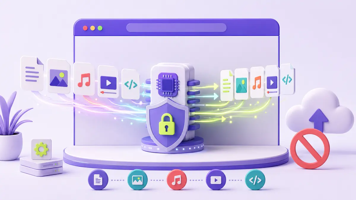 Files Converter چگونه در مرورگر کار می‌کند؟